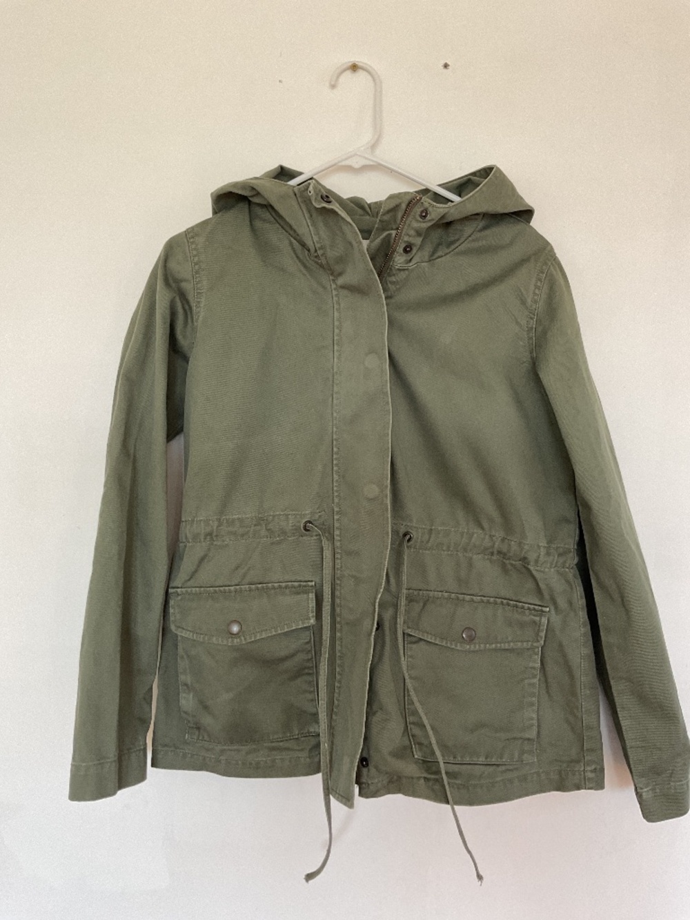 Green Loft Hooded Cargo Utility Jacket Size Small